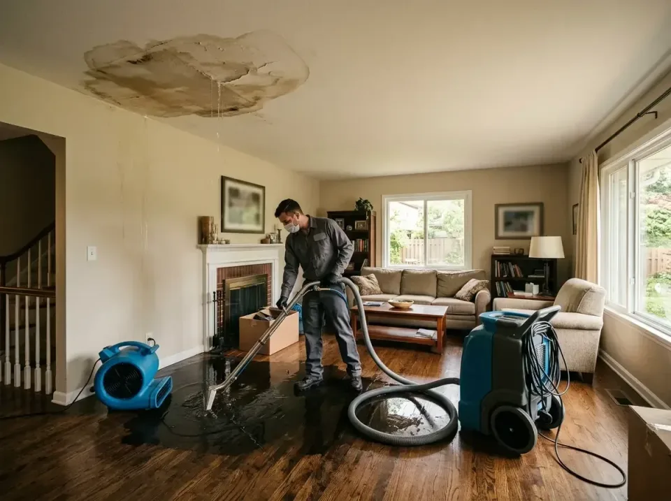 attic-pipe-burst-ceiling-drip-008 — frequently asked questions, Water Damage Restoration & Carpet Care in Jefferson, MD